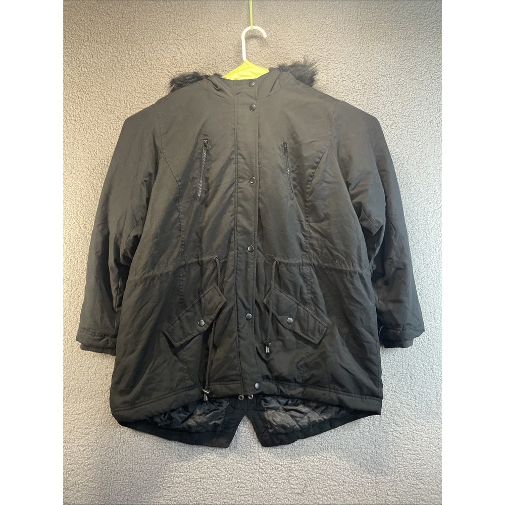 New Look Puffer Coat Jacket Women's Size 1X Black Winter Warm